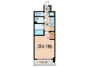 プレサンス金山デュアル（402）の物件間取画像